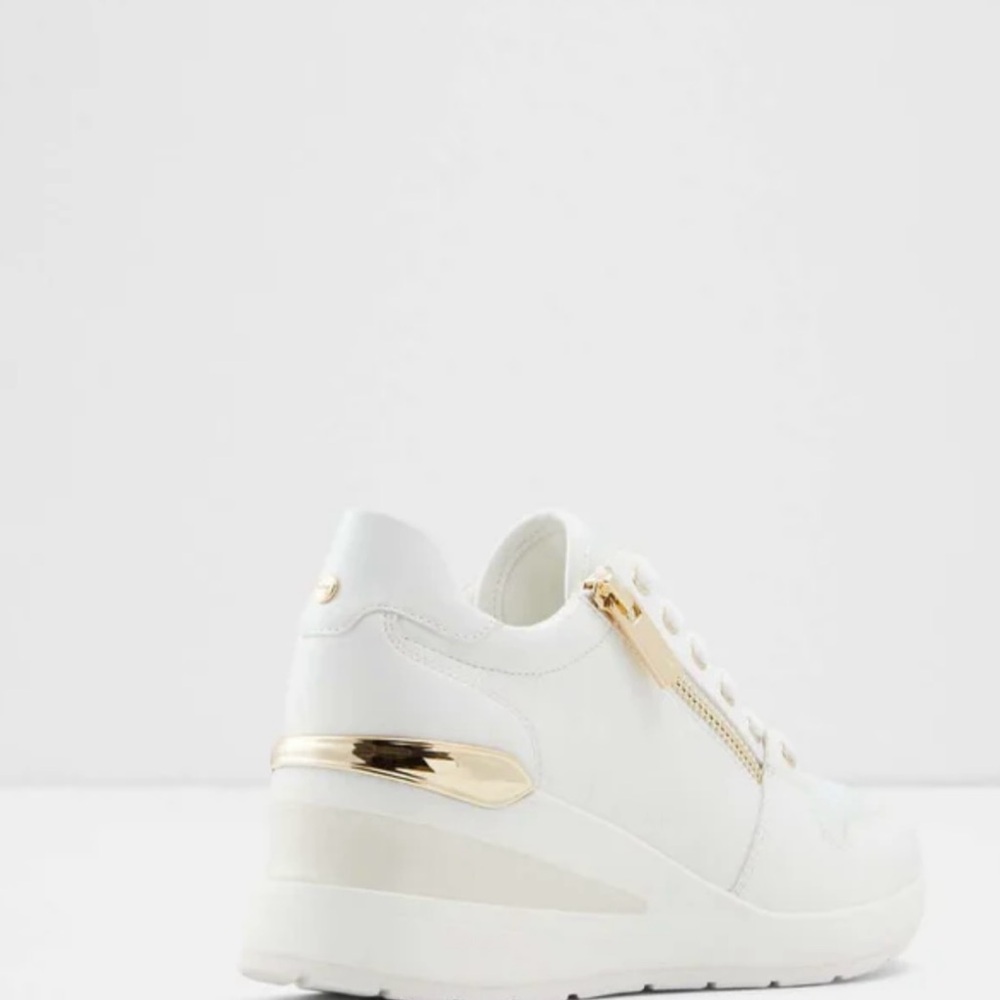 Aldo Adwiwia Women's Trainers
Trainers Wedge Sneakers Gold Outline Zipper Size 9 - Picture 4 of 13